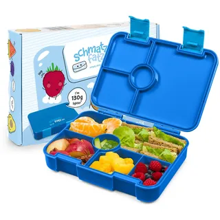 Schmatzfatz Lite Lunchbox für Kinder – Leichte Bento-Box mit 4–6 Fächern, aus BPA-freiem Tritan, auslaufsicher und spülmaschinenfest, für Schule, Kindergarten und Ausflüge