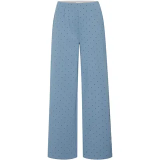 ICHI IHKATE Regular Culotte Hose Blue Mirage Flock Dot M