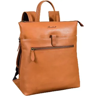 Benthill Rucksack Echt Leder | Kurierrucksack aus hochwertigem Rindsleder | Damen & Herren Fahrradrucksack Trekkingrucksack | Lederrucksack, Farbe:Braun