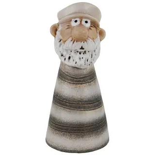 Kaufhaus le petit Dekofigur Gartenstecker Zaunhocker Seemann Mann Deko Tier Skulptur Figur Objekt, Dekofigur, Dekoobjekt, Maritim Objekt aus Keramik