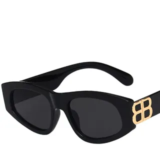 KUNIUO Retro Cateye Sonnenbrille Für Frauen Männer Luxus Designer Small Frame Mode Vintage Cat Eye Sonnenbrille Uv400