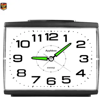 Analog Wecker Ohne Ticken Seniorenwecker Nachtlicht Snooze