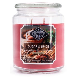 Candle Brothers Duftkerze "Sugar & Spice" in Pink - 510 g