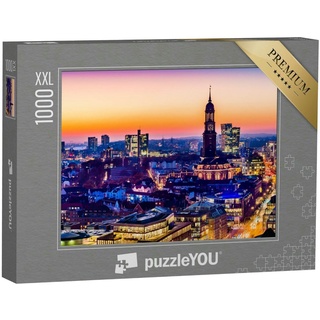 puzzleYOU Puzzle Hamburg am Abend, 1000 Puzzleteile, puzzleYOU-Kollektionen 500 Teile, 2000 Teile, 1000 Teile, Bestseller
