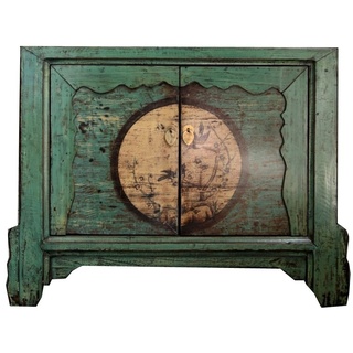 OPIUM OUTLET Möbel Kommode Schrank Sideboard 34740-1 smaragd-grün asiatisch chinesisch orientalisch