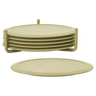 ZONE Denmark Glasuntersetzer Singles in Leek Green | Gr.: onesize