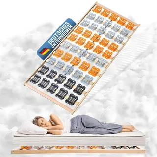 Coemo Tellerlattenrost CubiFlex, 140 x 200 cm starr Tellerrahmen zur Selbstmontage