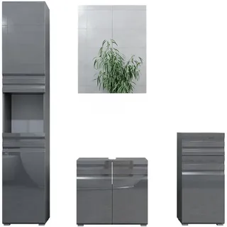 Vicco Freddy 4-tlg. Anthrazit Hochglanz
