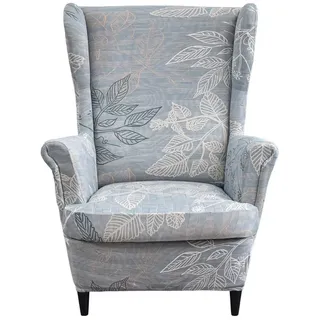 Zyronn Sesselhusse 2-Teilig Ohrensessel Überzug, Sessel-Überwürfe Ohrensessel, Elastisch, Sofa Armlehnenbezüge Schonbezug Hussen für Lesesessel Relaxsessel
