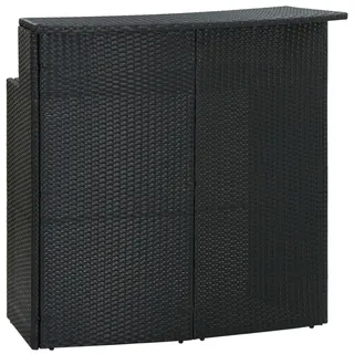 vidaXL Bartisch 120 x 55 x 110 cm Schwarz