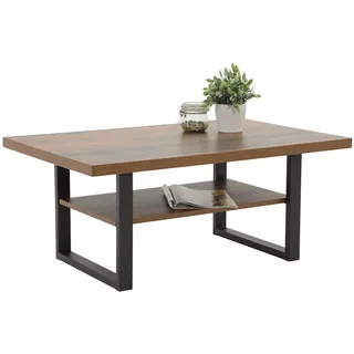 Hela Couchtisch Anton mit Ablagefläche braun|schwarz