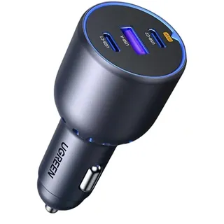 UGREEN 130W 3-Port Car Charger Schwarz