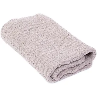 Ger3as Waffel Badetuch Tuch Saunatuch Strandtuch Handtuch Duschtuch Gästehandtücher, 100% Leinen Stonewashed, 70 x 140 cm, Premium-Qualität (Natürlich)