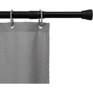 Duschvorhangstange Ausziehbar In Schwarz - 140-240 Cm - Teleskopstange Zum Einklemmen Für Dusche, Lichterketten Und Girlanden