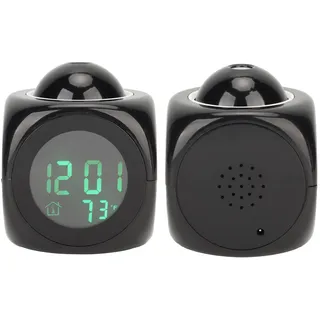 Mumusuki Projektionswecker, Digitaluhrprojektor an der Decke, LED-Projektionsuhr mit USB-Kabel und Temperaturanzeige für Schlafzimmer, Nachttisch, Büro