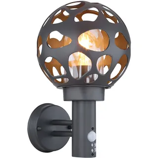 GLOBO Aussenlampe mit Bewegungsmelder (nicht inklusive) 32,7 cm anthrazit