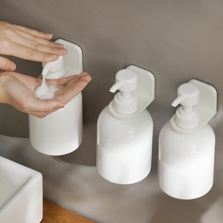 Ezebesta Weiße Seifenspender im Landhausstil Bohrfreie Wandflaschen Einfaches Design Platzsparende Bad-Dusch-Organisation