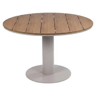Runder Gartentisch Tower | ø 120 cm | Tecon Teak | Camel