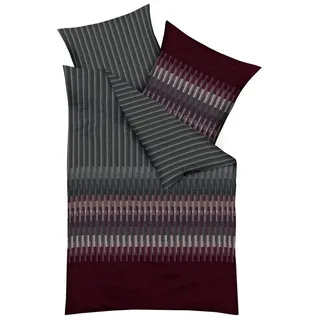KAEPPEL SMART Biber Burgund/Grau 135 x 200 cm + 80 x 80 cm