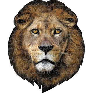 Carletto 883001 - MADD CAPP, Head-Shaped Puzzle, I AM LION, Löwe, 550 Teile