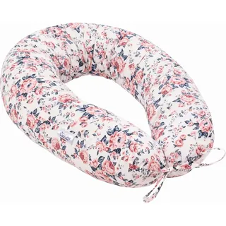 Jukki Schwangerschaftskissen V-Form 170 cm – Still- & Seitenschläferkissen – Roses - Rosa