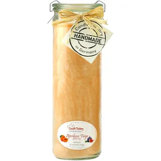 Candle Factory Big-Jumbo Kerze Glas mit Duft in tollen Farben Mit Duft Big-Jumbo Aprikose-Feige