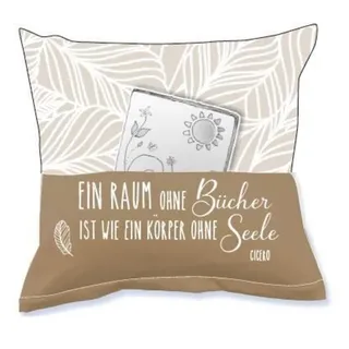 Hergo Creation Lesekissen 80 x 60 cm Grau