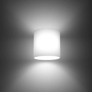 famlights Benedict Wandlampe aus Glas, Weiß | Wandleuchte edel Wandbeleuchtung modern Zimmerlampe Wohnzimmer-Lampe Schlafzimmer-Leuchte Design Esszimmer-Lampe Treppenhaus Uplight Downlight G9-Fassung