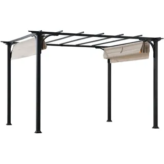Sunjoy Pavillon Stahl Pergola GIONA - 277cm x 363cm, weiß