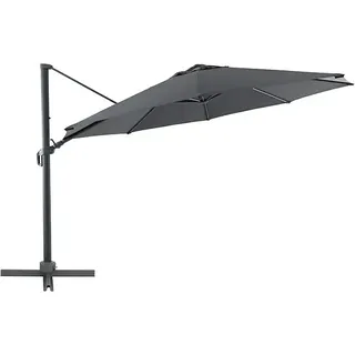 Sunfun Ampelschirm rund Capri  (Anthrazit, Durchmesser Bespannung: 400 cm)