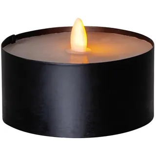 MARELIDA LED Teelicht H: 7 cm D: 10 cm schwarz
