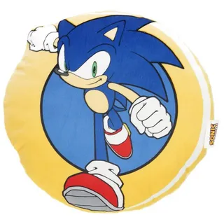 Sonic Dekokissen Kissen Igel-Form Kissen für das Kinderzimmer blau|bunt