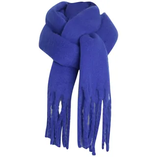 Stafeny Dicker Winter Schal Damen - Klassischer Gestrickter Deckenschal aus Hochwertigem Kaschmirimitat, Extralanger Kuscheliger Winterschal als für Frauen (Marine) - L