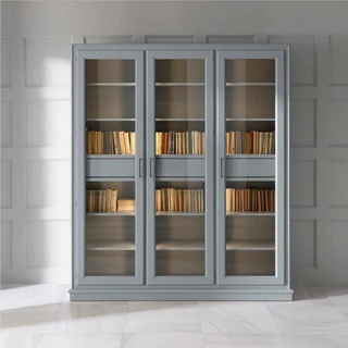 JVmoebel Bücherregal, Bücherregal Bücherschrank Regal Büro Bücherregal Wohnwand Design Holz grau