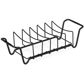 Rippchenhalter Grill Grillfleischhalter Grillhalter Spareribs Halter Carbonstahl