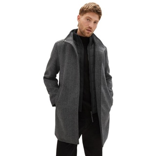 TOM TAILOR Parka Winter Mantel Jacke Einsatz wool coat 2 in 1 6308 in Grau grau|schwarz XL