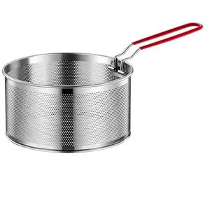 Siebeinsatz für Topf Edelstahl Gemüsesieb mit abnehmbarem Griff Nudelsieb 20 cm Nudelsieb zum Kochen von Nudeln Ramen Spaghetti geeignet für 2-3 Liter Kasserollen (05)