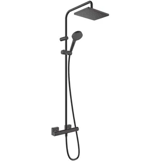 Hansgrohe Vernis Shape Duschsystem 230 1 Strahlart wassersparend mit Thermostat Schwarz Matt 26097670