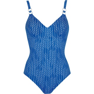 Sunflair Badeanzug Damen in blau-weiß, Größe 46 / C - blau