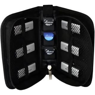 MediaRange BOX98 Speicherkarte-Gehäuse 3 Karten Nylon Schwarz