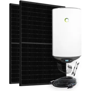 Offgridtec 900W Solaranlage mit 80l Boiler zur Warmwasseraufbereitung 76 kg