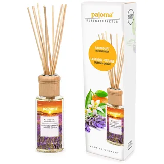 pajoma® Raumduft 100 ml inkl. Duftstäbchen, Lavendel-Orange 0,1 l Flüssigkeit