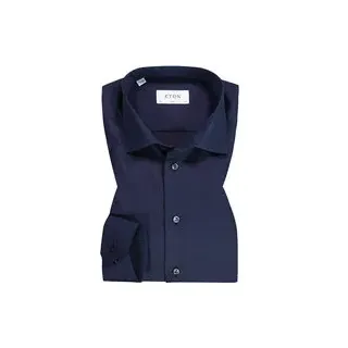 ETON Herren Hemd blau Slim Fit, blau, NOS