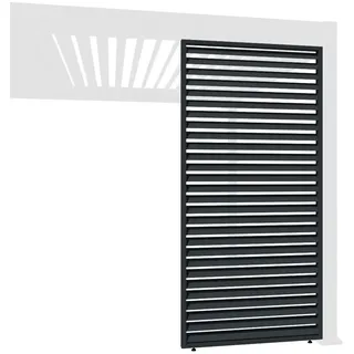 Weide Seitenwand für Pergola 3 Stück 0,83 x 2,35 m Anthrazit