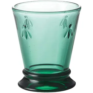 La Rochere - Glas/Wasserglas/Saftglas - Biene - grün - Pressglas - 260 ml - 1 Stück