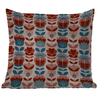 MuchoWow Dekokissen Vintage - Motiv - Farbenfroh, Kissenhülle für den Außenbereich, Outdoor, Kissen, 50x50 cm Quadratisch | 50 cm x 15 cm x 50 cm
