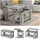 Beton grau 100 x 50 x 50 cm