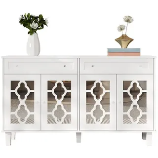 SOFTWEARY Sideboard Breite 140 cm weiß