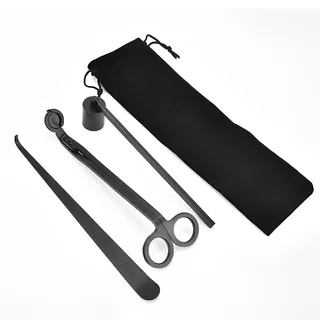 4-teiliges Kerzenlöscher-Werkzeugset, Kerzenzubehör-Set 3-in-1, Dochtschere, Kerzenlöscher und Dochtspatel, Kerzendochtschneider für Kerzenliebhaber, Kerzenzubehör-Set