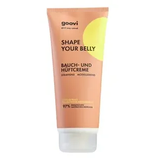 Goovi SHAPE YOUR BELLY Modellierende Creme für Bauch, Hüfte und Arme Körpercreme 200 ml